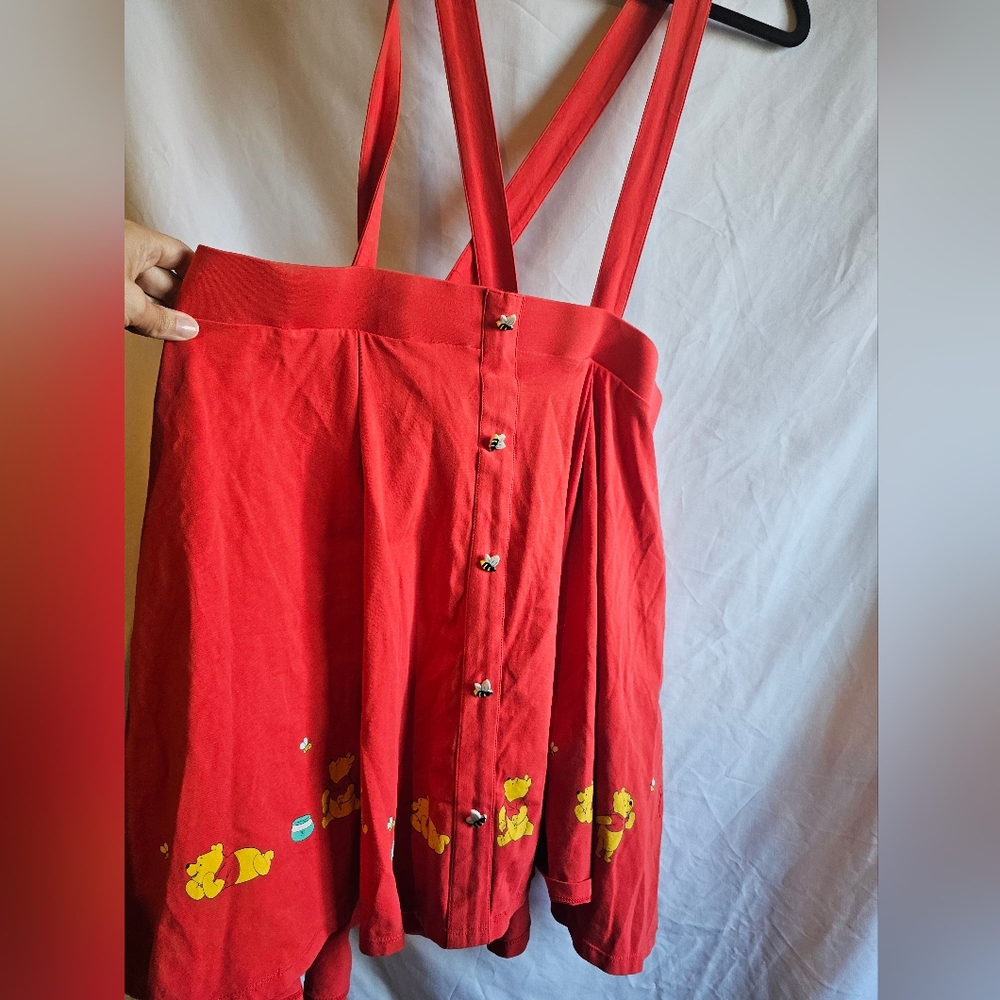 Disney Winnie The Pooh Balloon Ride Suspender Skirt Size 3